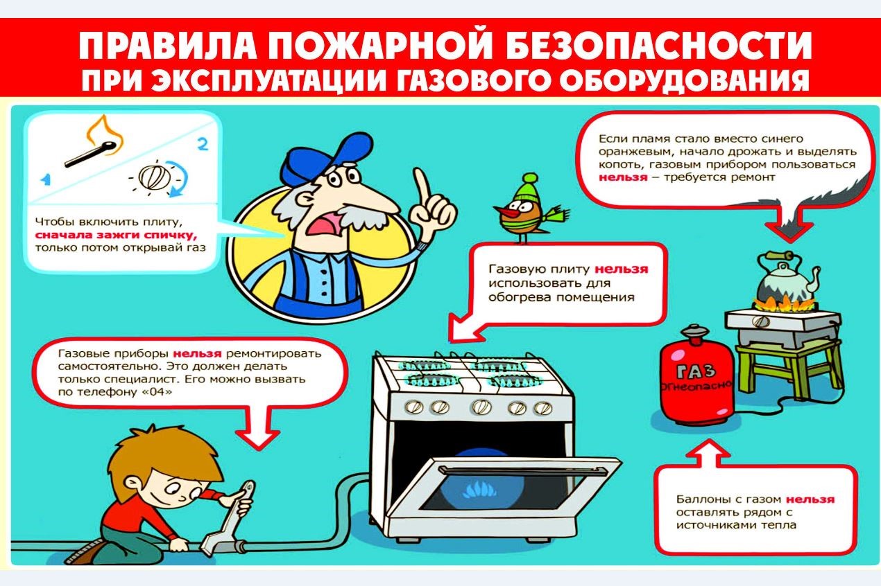 Правила пожарной безопасности при пользовании бытовыми газовыми приборами |  Официальный сайт Новосибирска