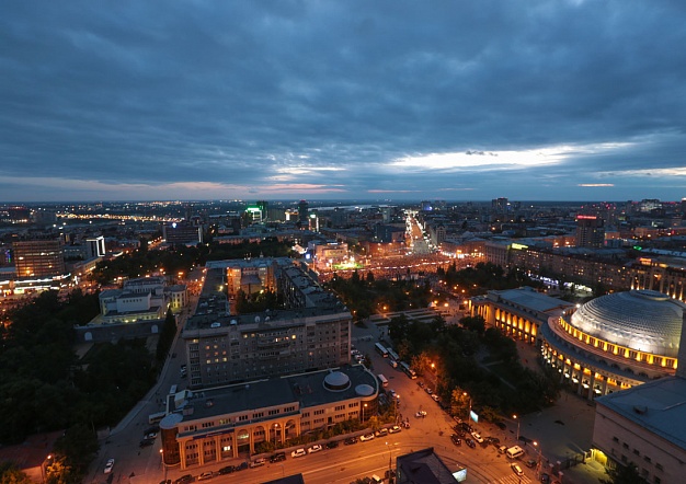 Новосибирск - виды с высотных зданий