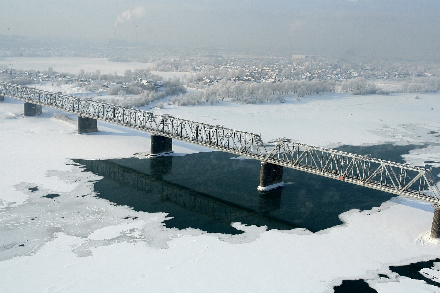 железнодорожный мост новосибирск